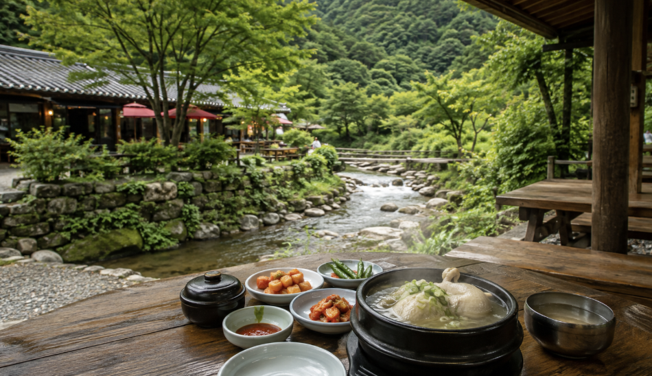 가창 우록리 백숙